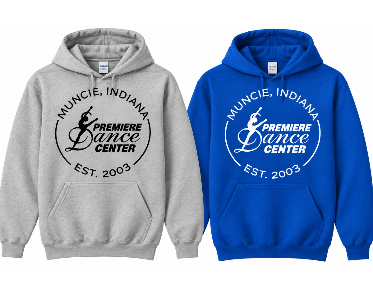premiere full size circle logo hoodie (youth) - pdc