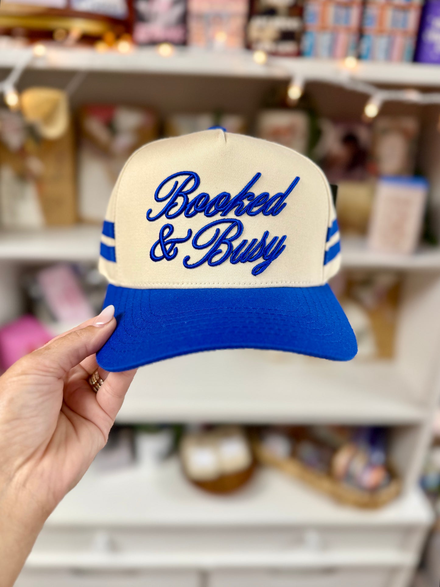 booked & busy hat