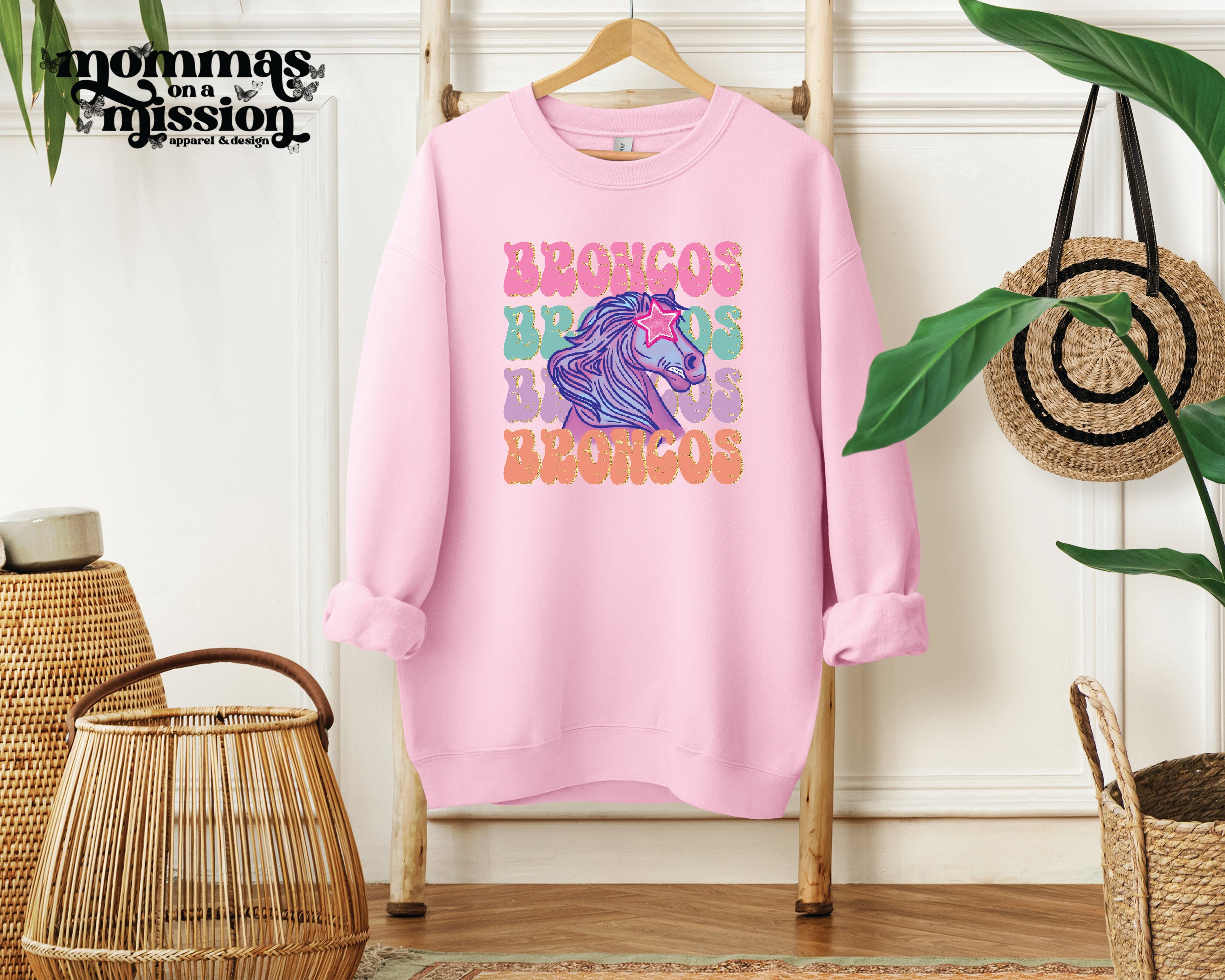 Broncos Preppy Pink T-Shirt