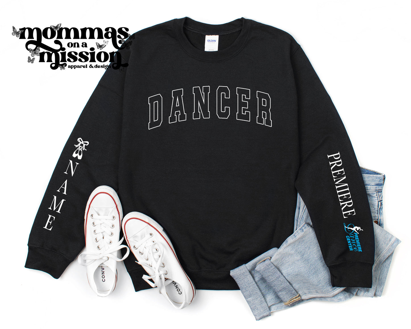 pcd dancer with custom name on sleeve (youth) - pdc