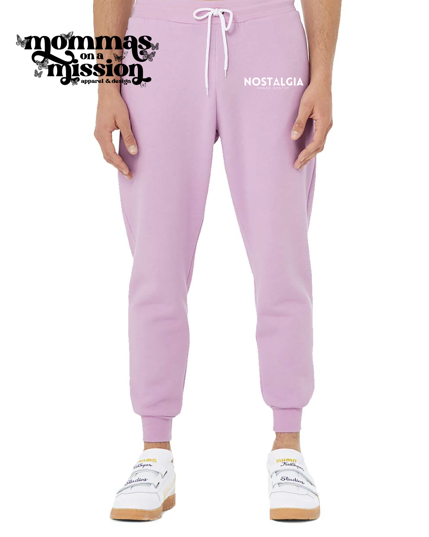 nostalgia dance center premium lilac sweatpants