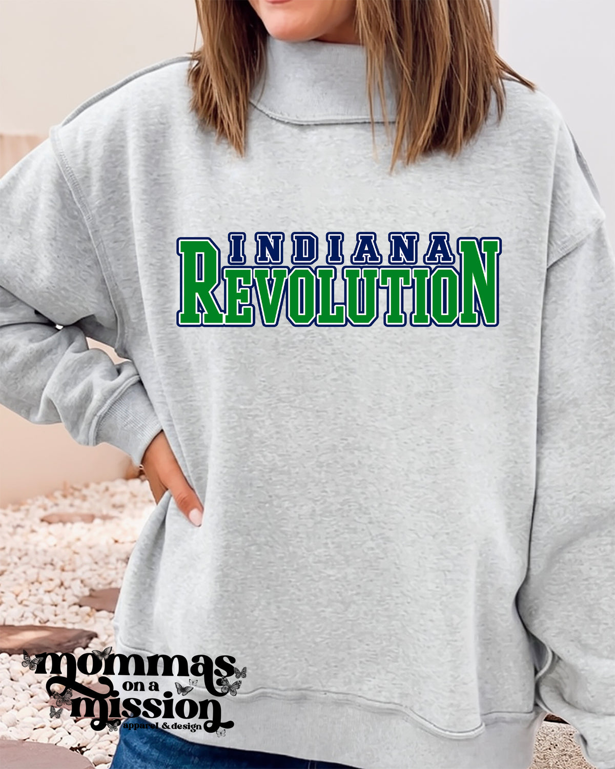revolution mock neck - indiana revolution