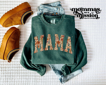 warm tones floral mama
