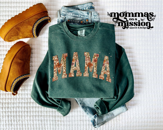 warm tones floral mama