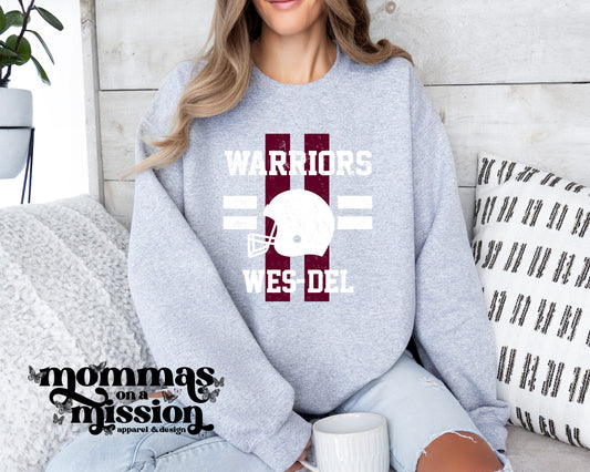 wes-del warriors football lines (youth)