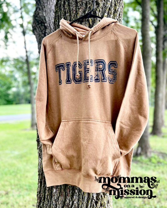 grunge tigers - vintage hoodie