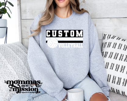 CUSTOM school volleyball with lines