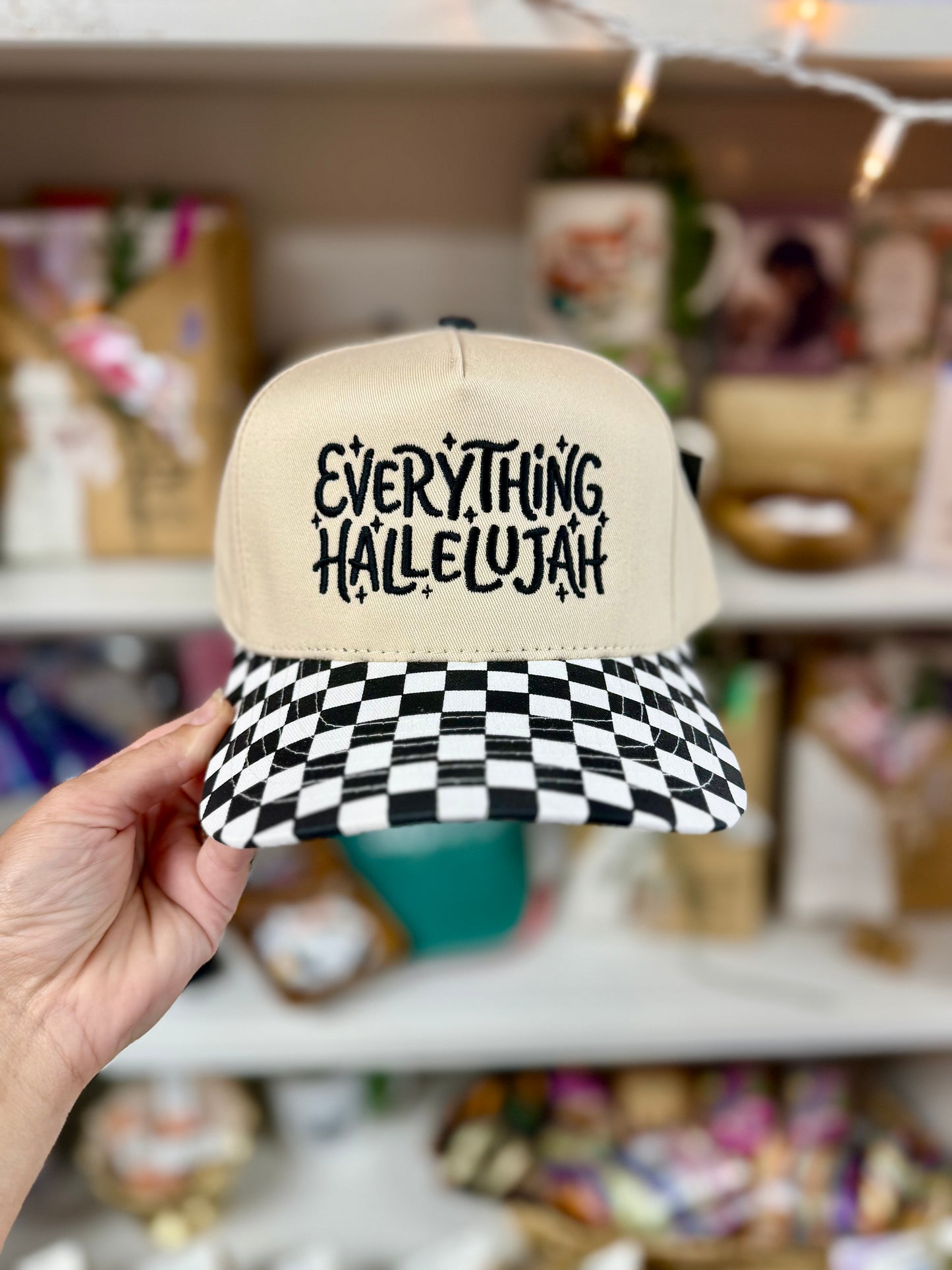 everything hallelujah embroidered hat