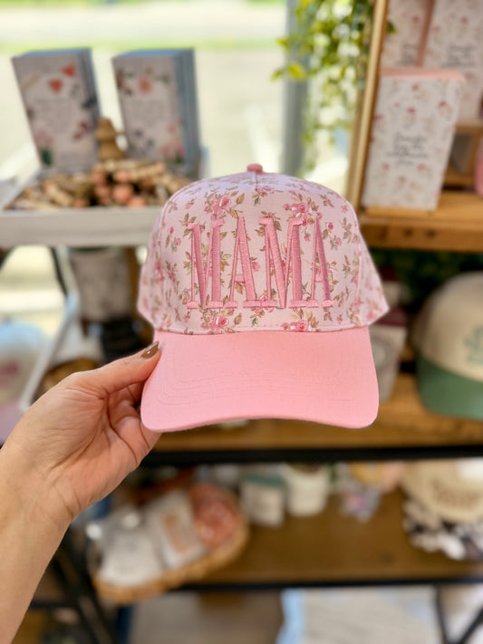 floral mama hat