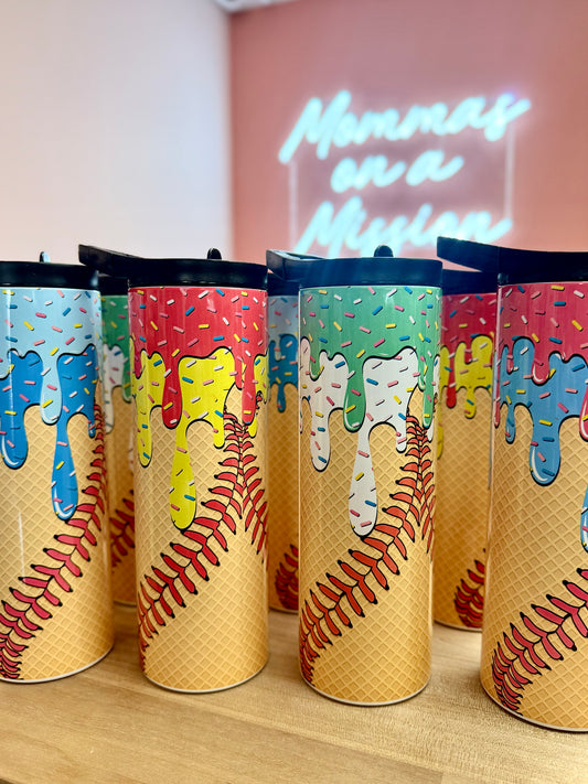 drippy ice cream water bottle