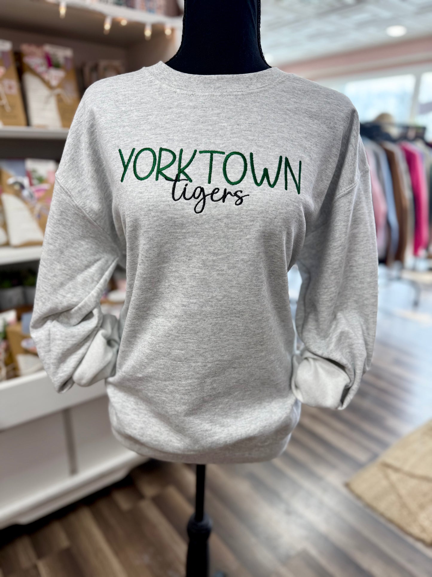 custom school & mascot - embroidered sweatshirt