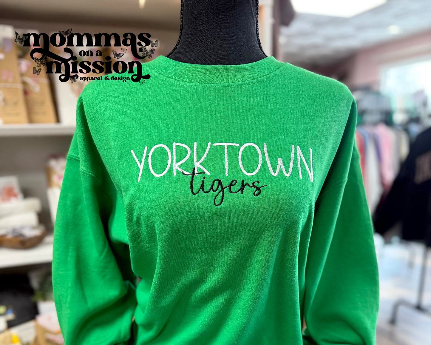 custom school & mascot - embroidered sweatshirt