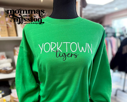 custom school & mascot - embroidered sweatshirt