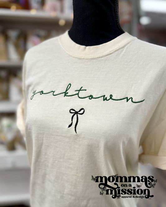 yorktown with bow - embroidered