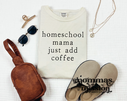 homeschool mama just add coffee