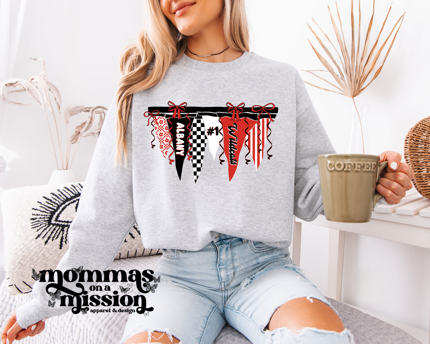 albany wildcats spirit flag banner