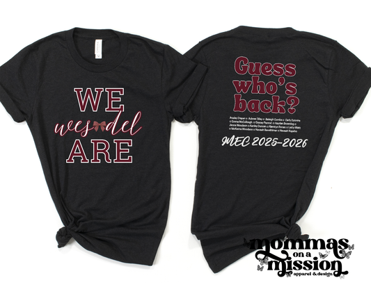 wes-del cheer guess who's back - wes-del cheer boosters