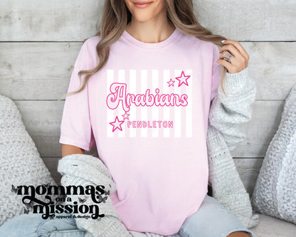 pendleton arabians pink preppy stripes