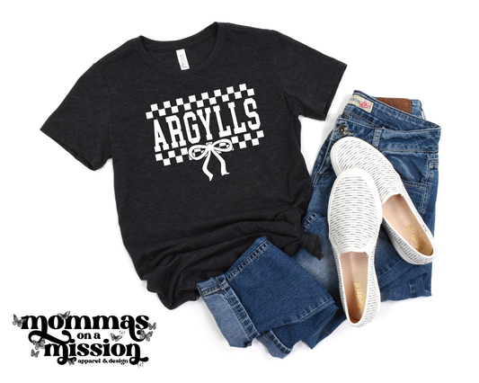 argylls checkered bow