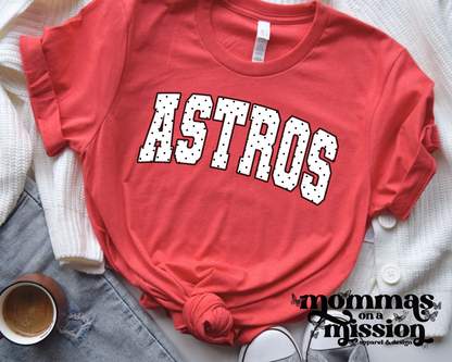astros black & white polka dots