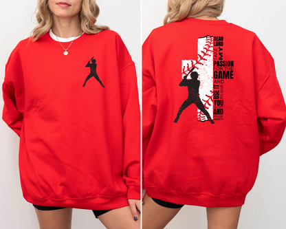 dear lord - baseball season front/back (youth)