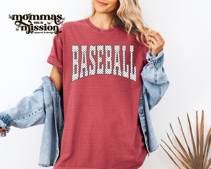baseball polka dot pattern