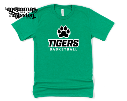 tigers basketball in black/white - yhs basketball boosters