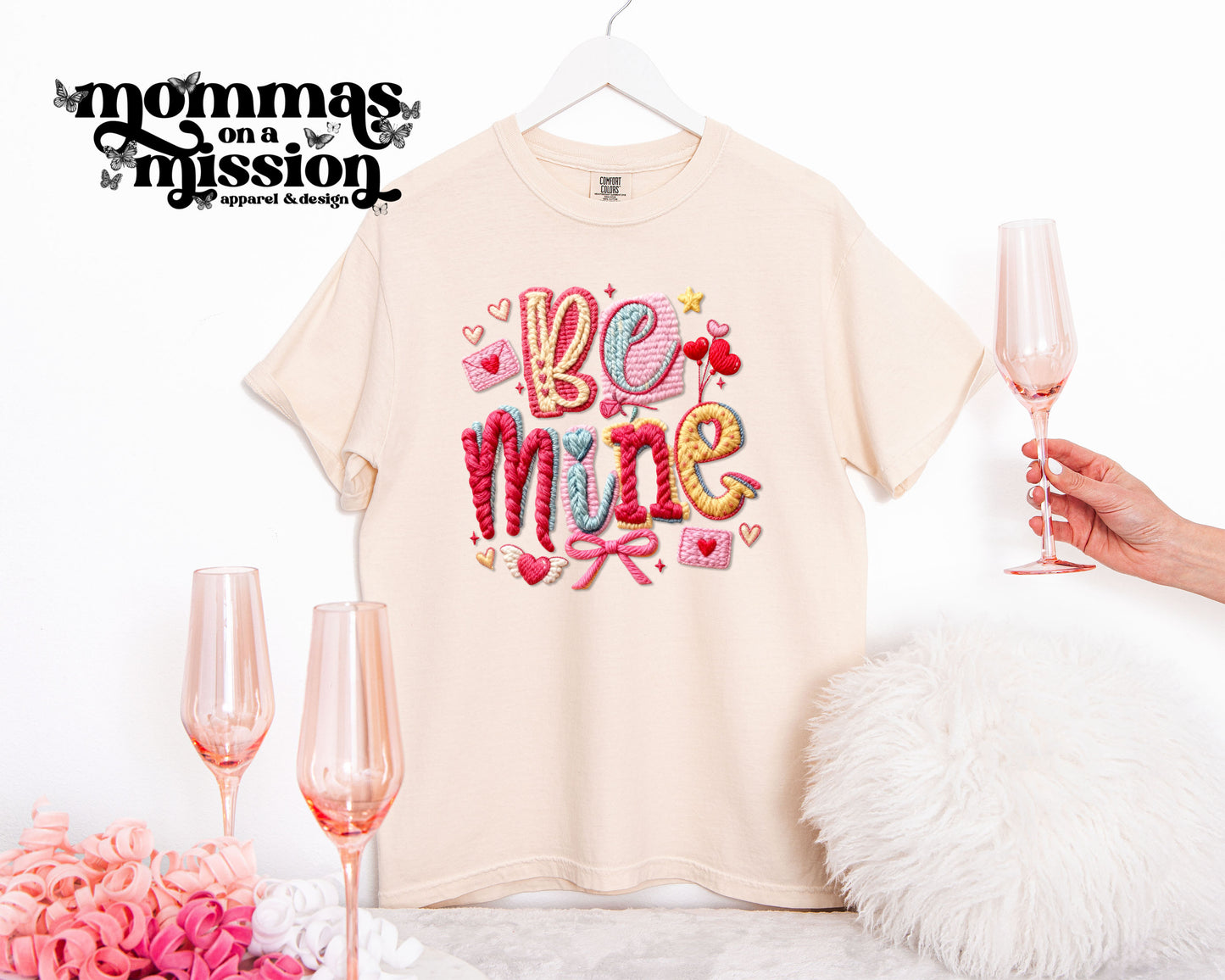 be mine in faux crochet