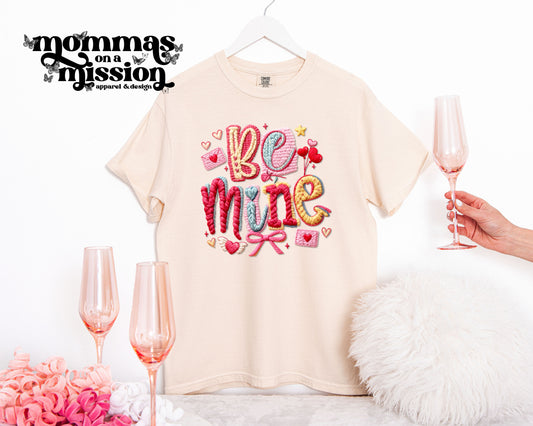 be mine in faux crochet