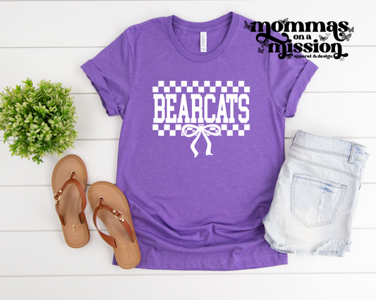 bearcats checkered bow