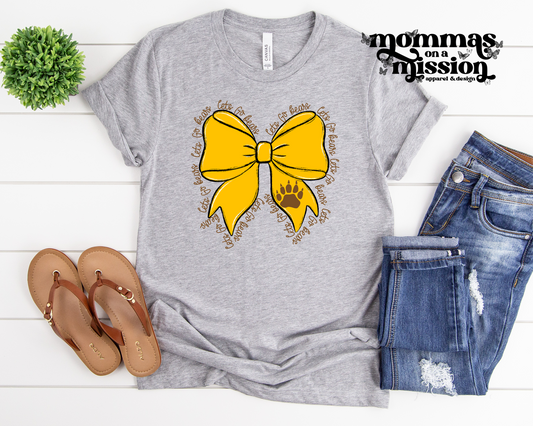 let's go bears bow (youth) - PTO fundraiser