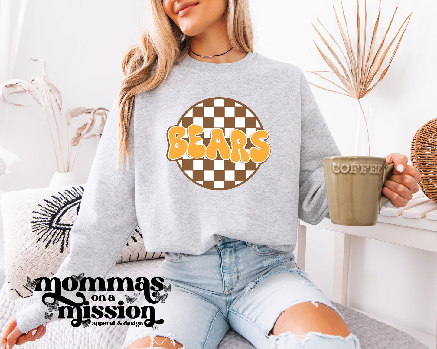 bears checkered circle