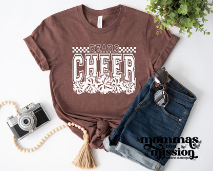 bears cheer checkered