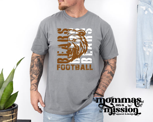 bears stacked sideways football (youth)