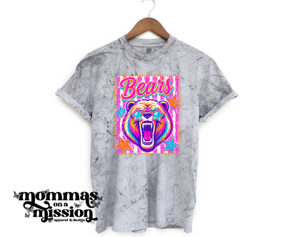 pink/glitter preppy stripes bears (youth)