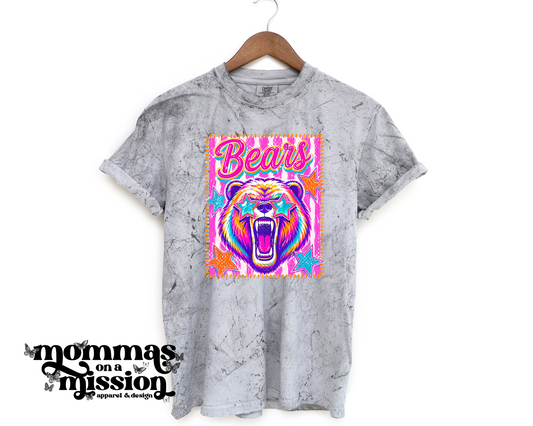 pink/glitter preppy stripes bears (youth)