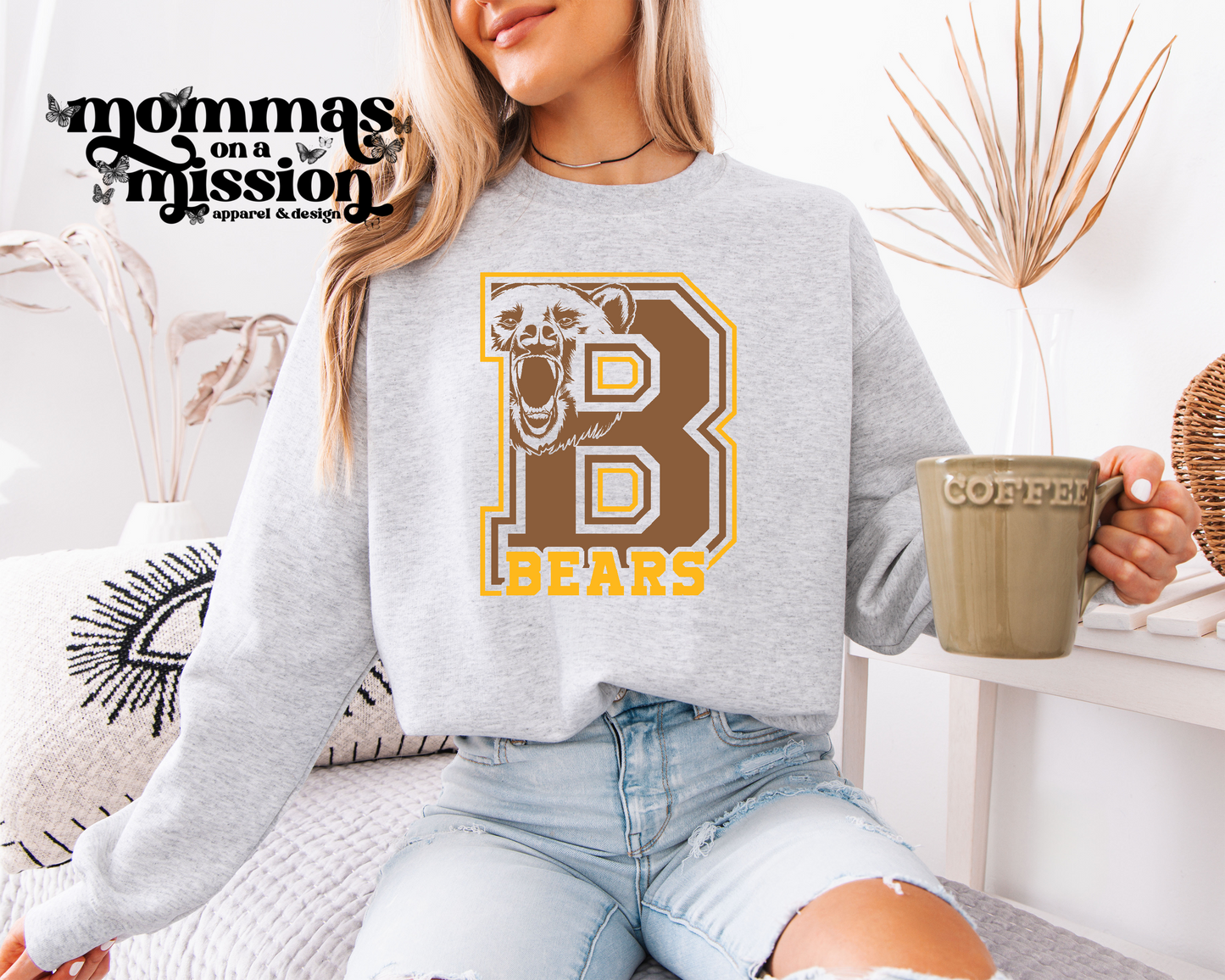 B bears in yellow and brown - PTO fundraiser