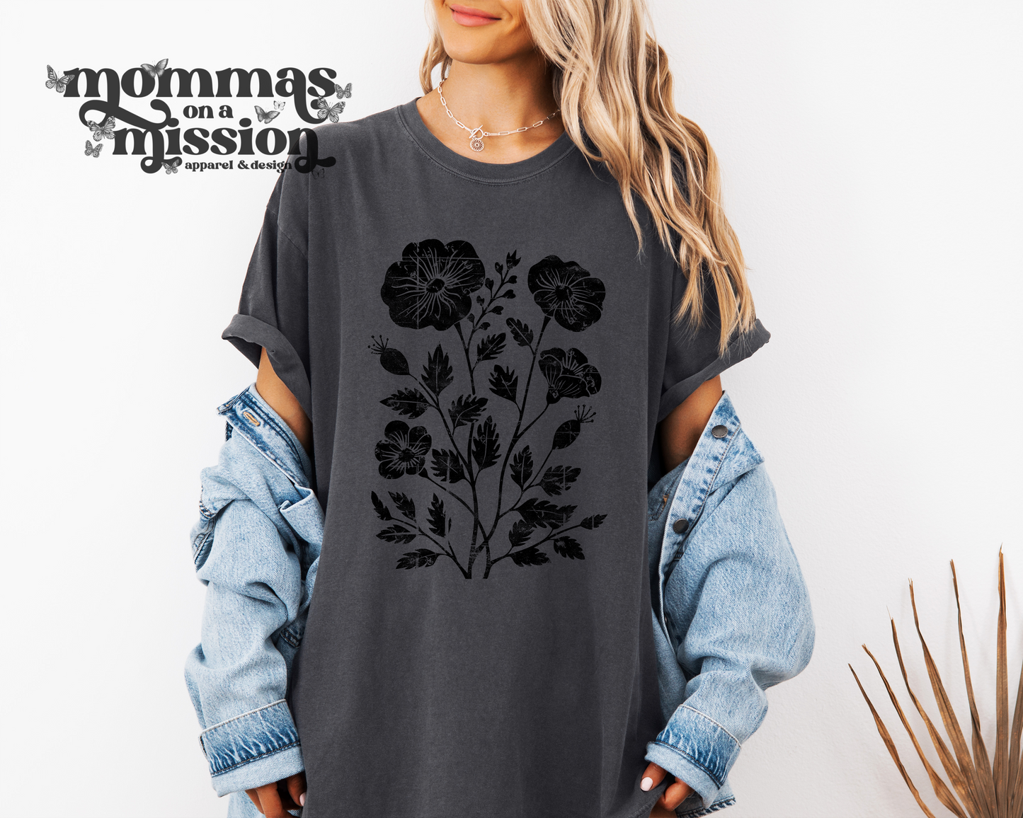 black floral bouquet