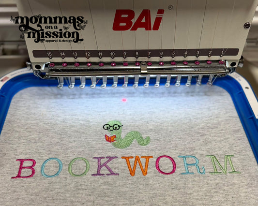 bookworm - embroidered sweatshirt