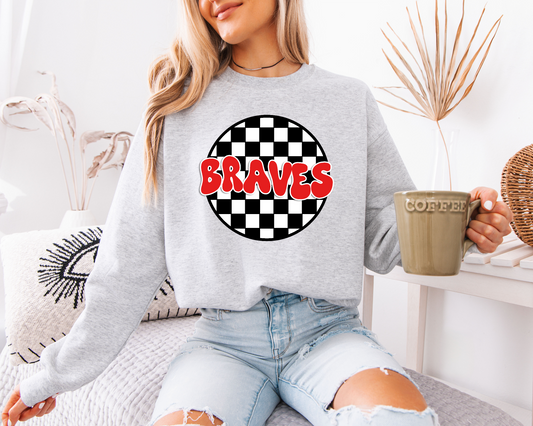 braves checkered circle