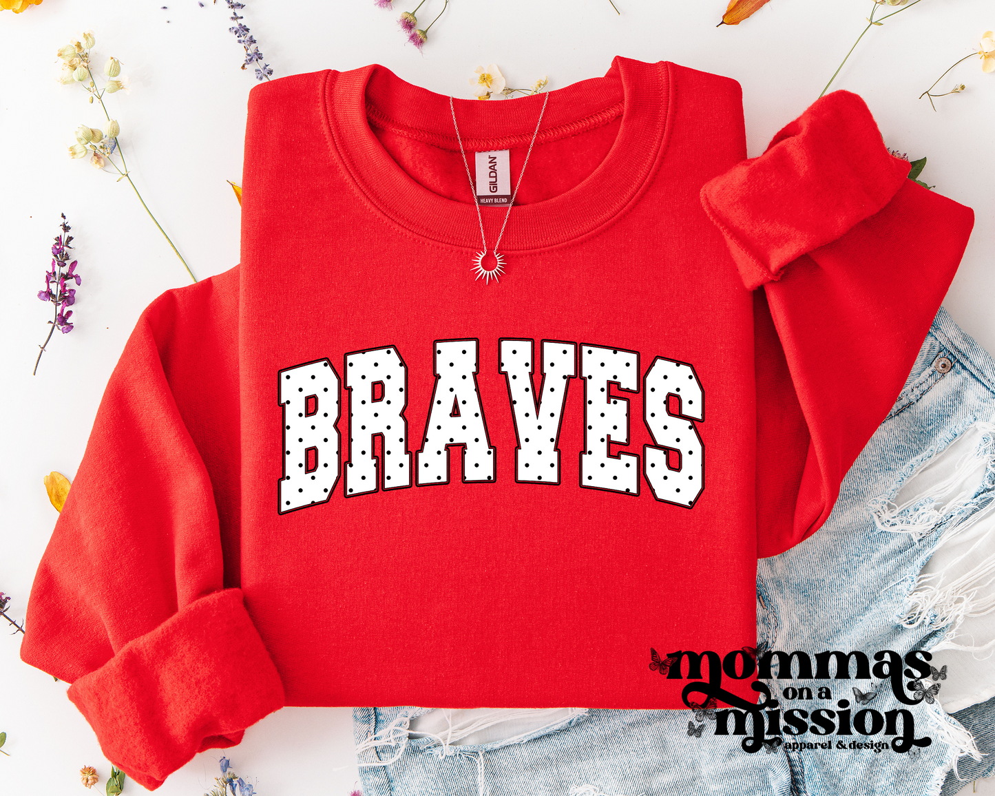 braves black & white polka dots (youth)