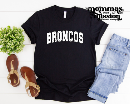 broncos black & white polka dots (youth)