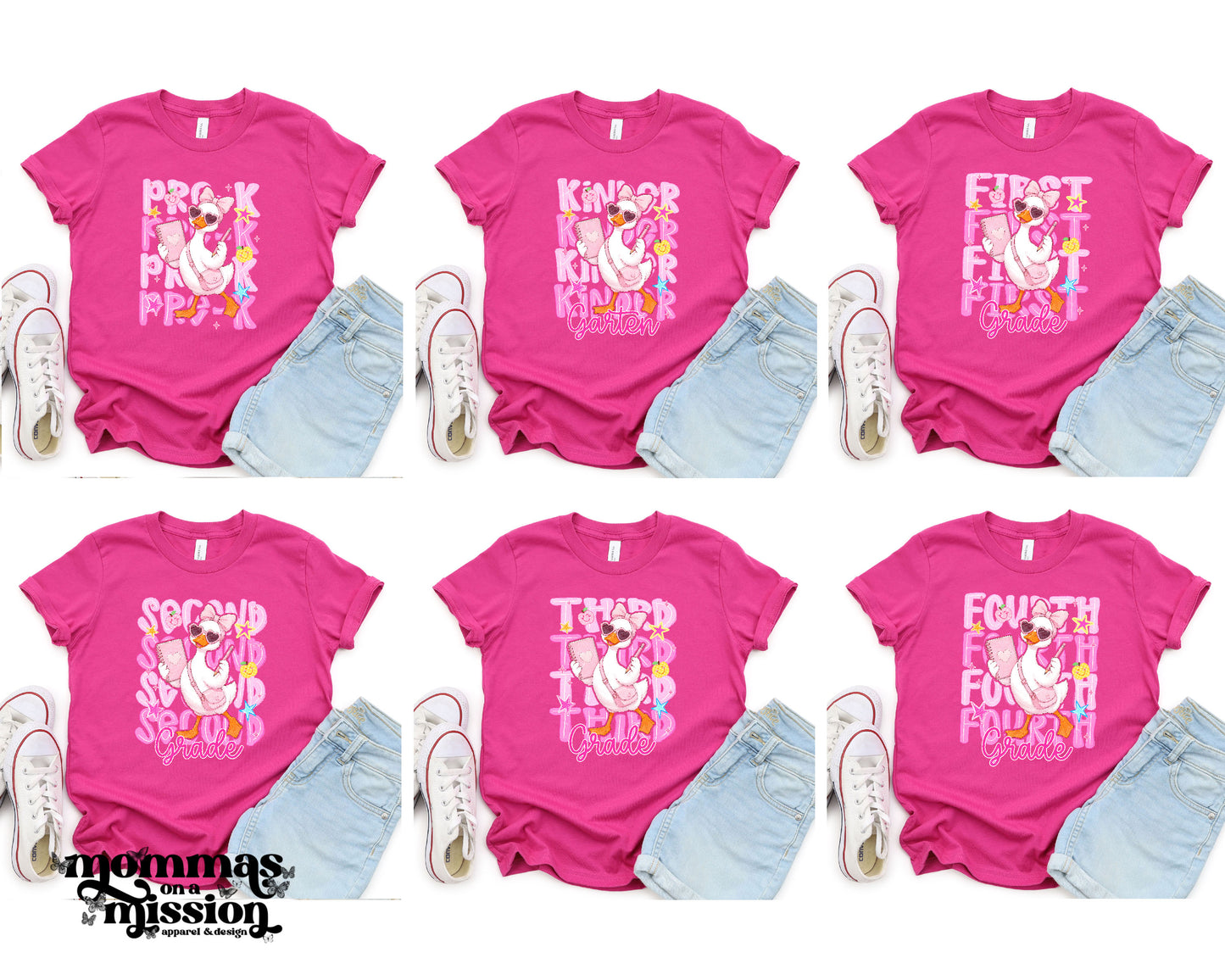 school girly goose, pick your grade (youth)