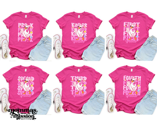 school girly goose, pick your grade (youth)