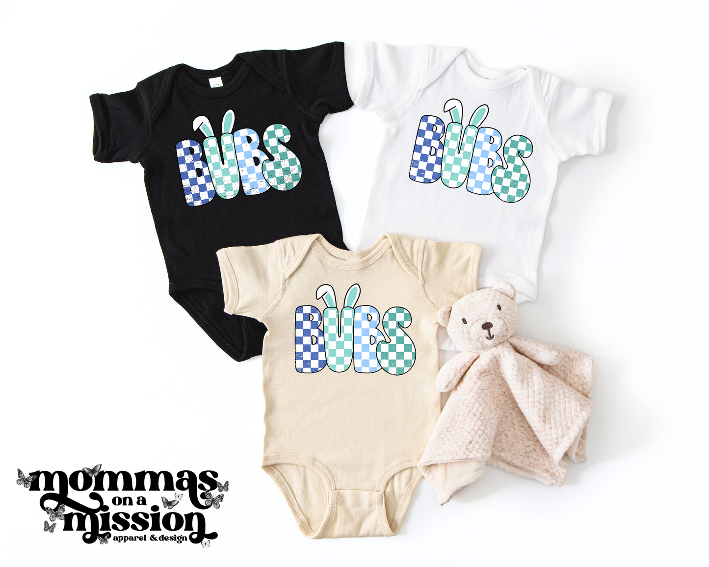 bubs checkered bunny (infant)