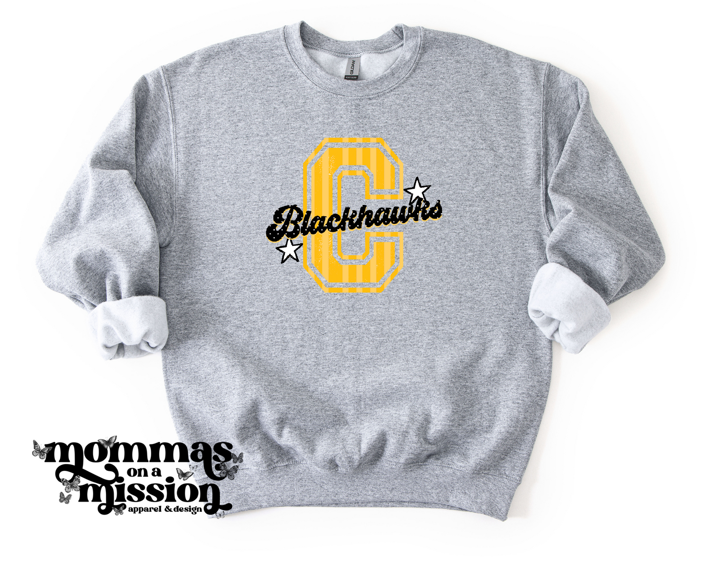 c blackhawks stripes/dots (youth)