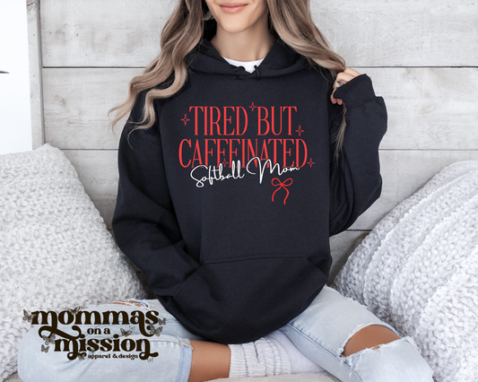 tired but caffeinated softball mom