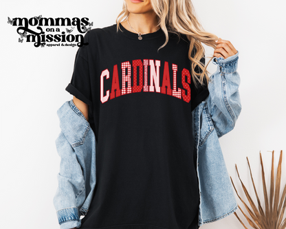 cardinals patterned letters