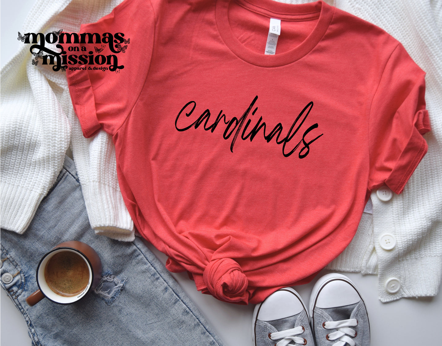 cardinals black cursive