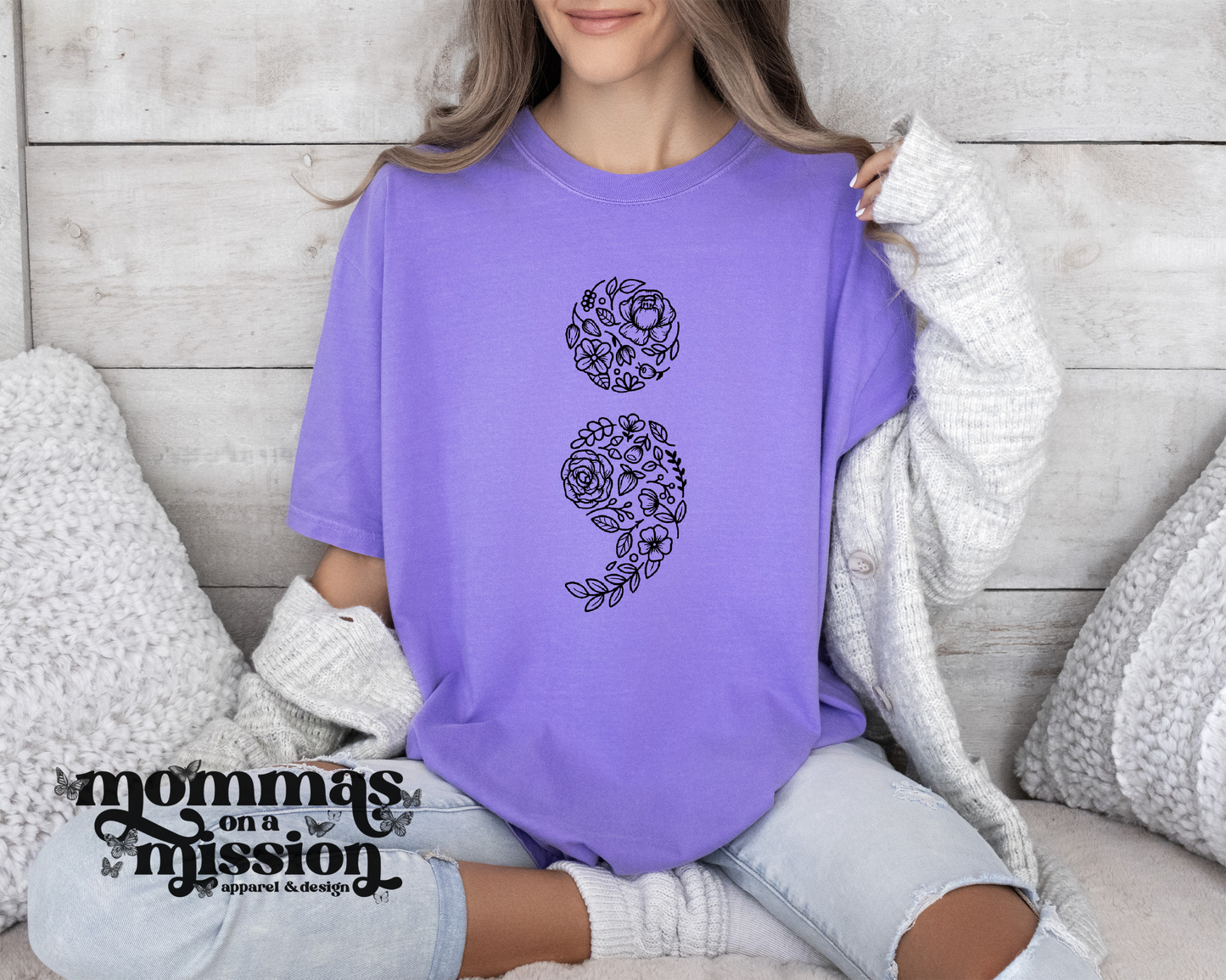 floral semicolon